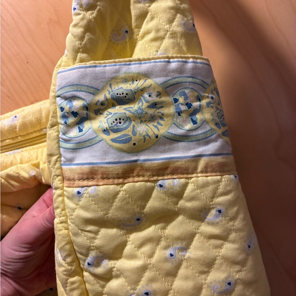Yellow Quilted Women's Bag - Picture 5 of 6